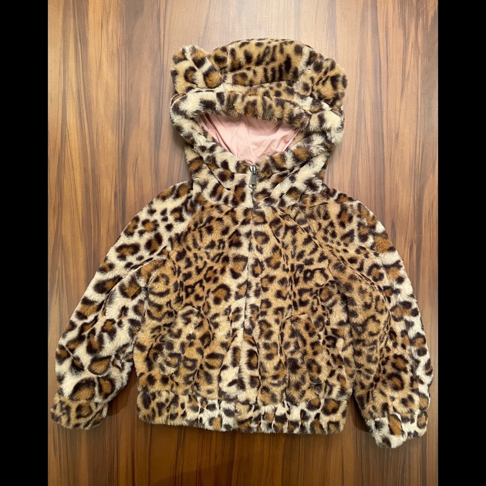Tucker + Tate Faux Fur Leopard Bomber Jacket